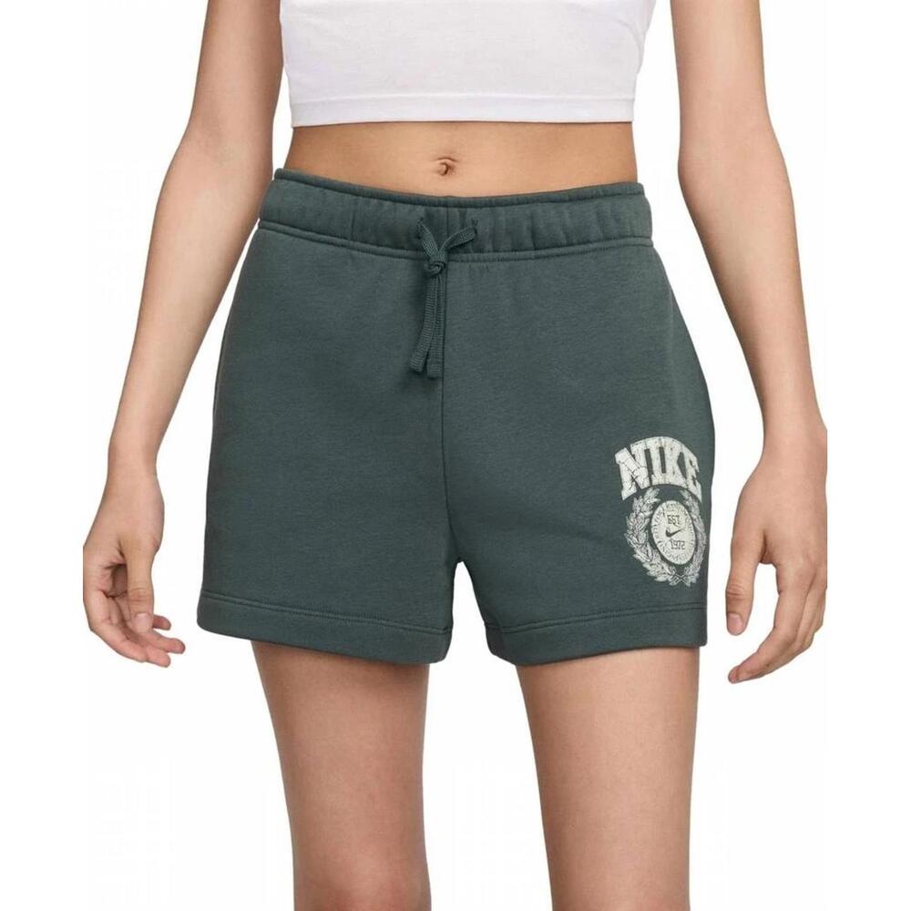 NIKE Women's Regular Fit Sweat Shorts In Green